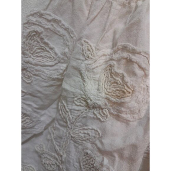 Womens Baby Doll Y2K Coquette Crochet Embroidered Lace Size XS Top Ivory - Picture 4 of 8